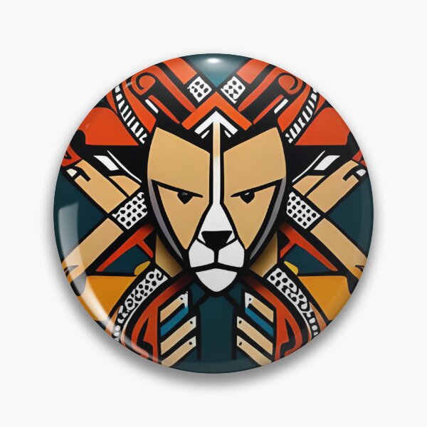 Item preview, An art deco painting of lion's face designed and sold by Hillol Bora.