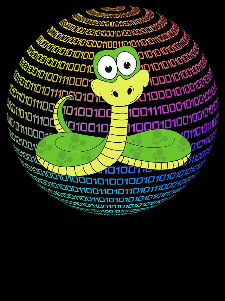Thumbnail 7 of 7, Oversized T-Shirt, Python and binary code designed and sold by ramazis.