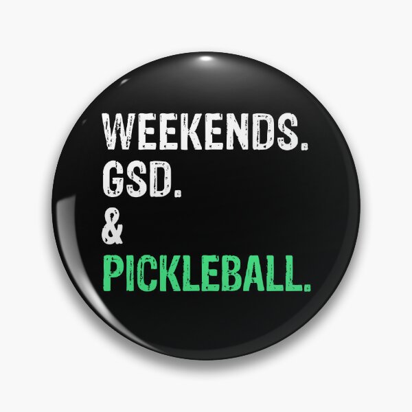 Item preview, Weekends GSD and Pickleball Funny Dog Gift  designed and sold by Guarddogdrive.