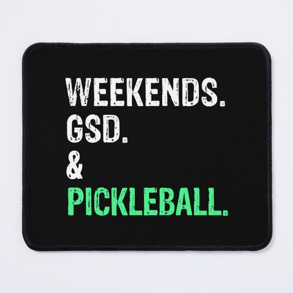 Item preview, Weekends GSD and Pickleball Funny Dog Gift  designed and sold by Guarddogdrive.