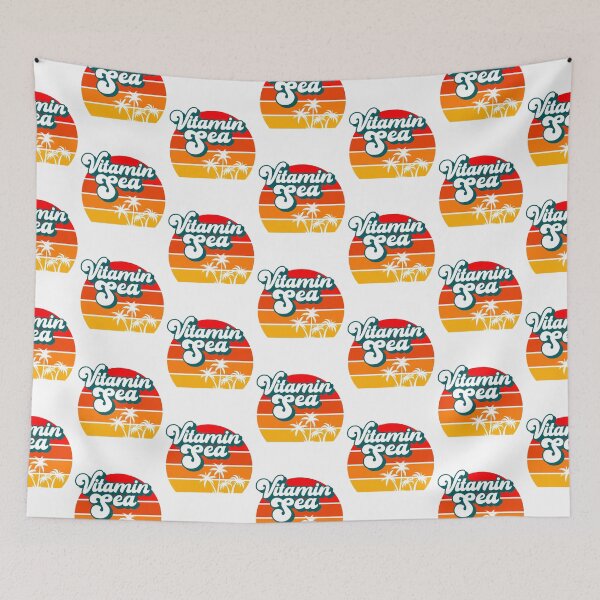 Item preview, VITAMIN SEA Retro Vacation Funny Summer Quote designed and sold by w1ckerman.