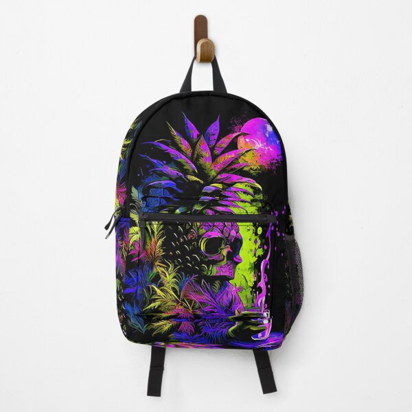 Item preview, Trippy Tiki Pineapple Skull under the Moonlight designed and sold by MindWave THC.