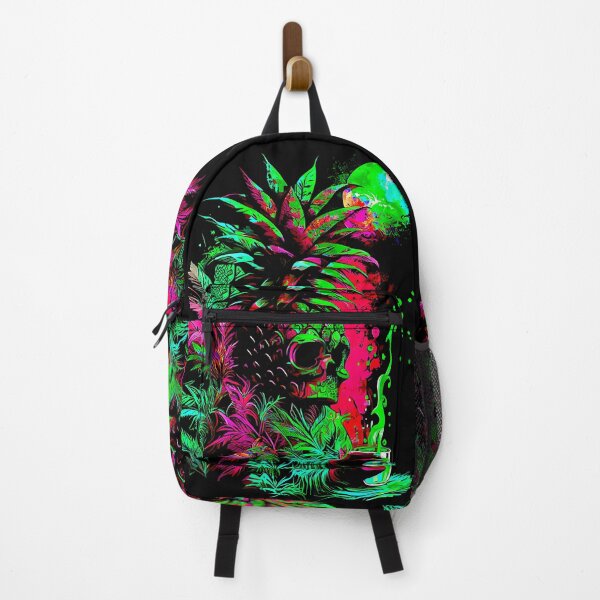 Item preview, Trippy Tiki Pineapple Skull under the Moonlight designed and sold by MindWave THC.