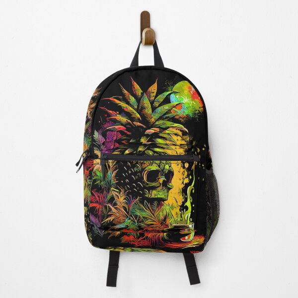 Item preview, Trippy Tiki Pineapple Skull under the Moonlight designed and sold by MindWave THC.