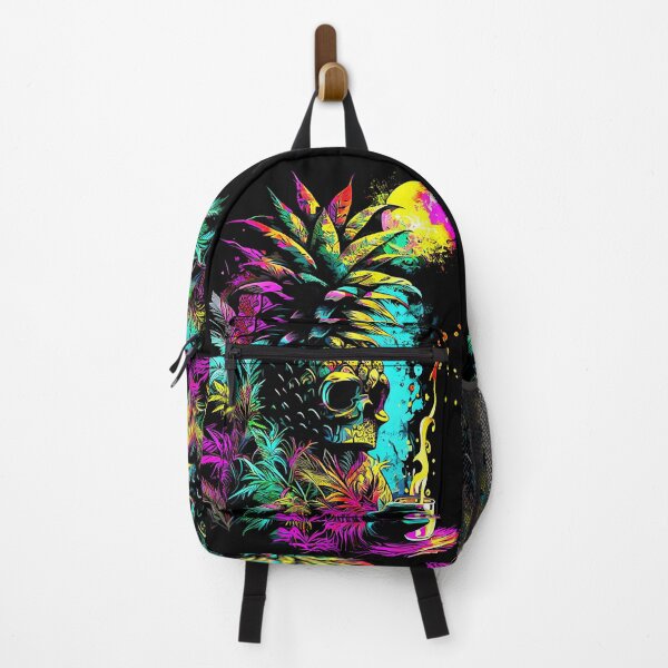 Item preview, Trippy Tiki Pineapple Skull under the Moonlight designed and sold by MindWave THC.