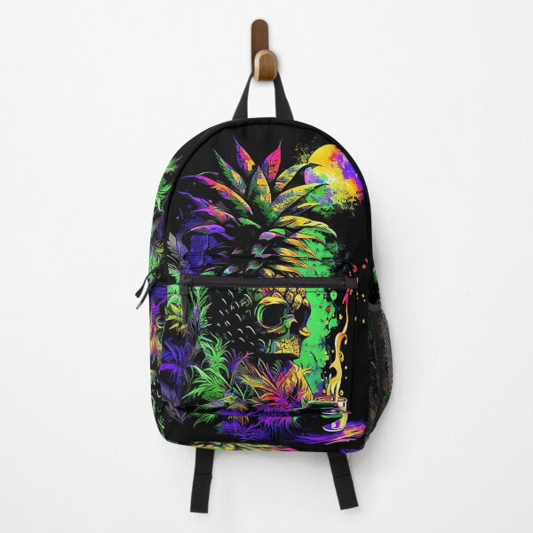Item preview, Trippy Tiki Pineapple Skull under the Moonlight designed and sold by MindWave THC.