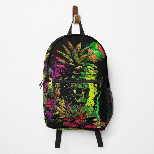 Item preview, Trippy Tiki Pineapple Skull under the Moonlight designed and sold by MindWave THC.
