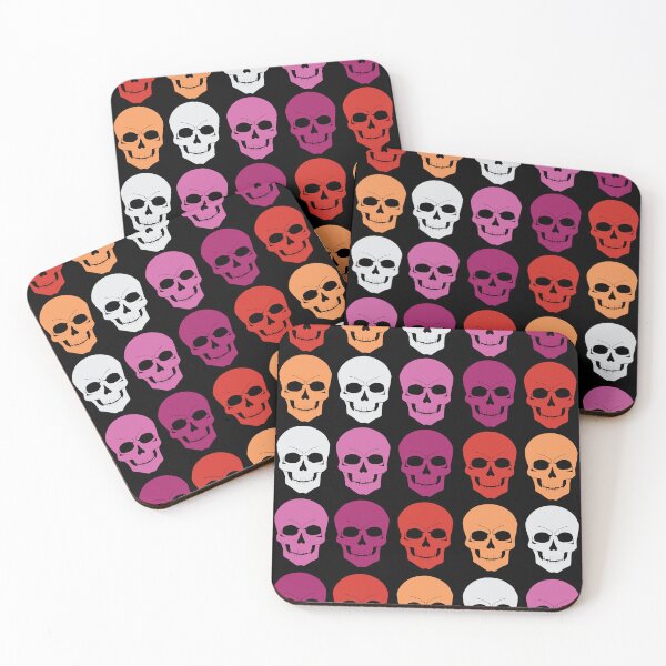 Item preview, Gothic Skulls Lesbian Pride designed and sold by TheirChoice.