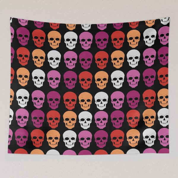 Item preview, Gothic Skulls Lesbian Pride designed and sold by TheirChoice.