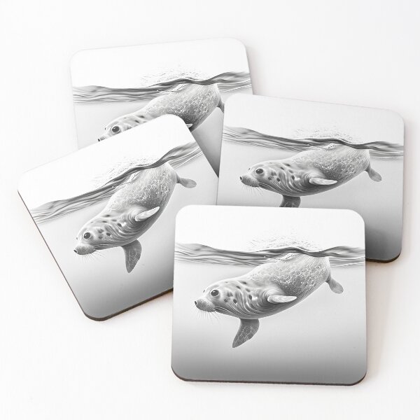Item preview, Pencil drawn Seal High Quality Black and White Design  designed and sold by Pencil-Art.