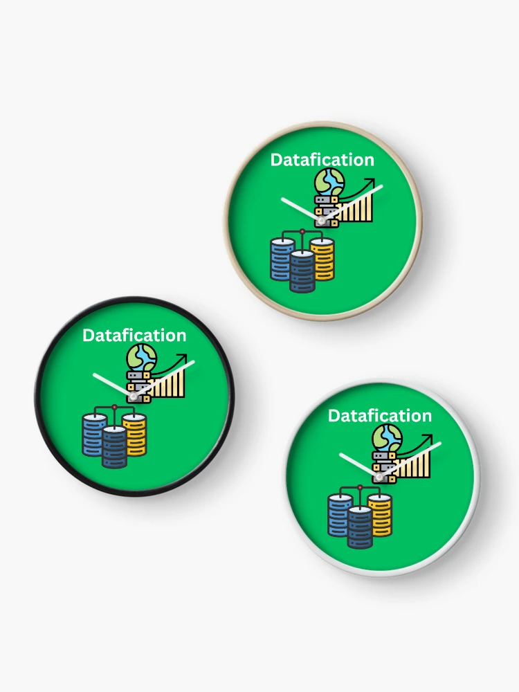 Thumbnail 3 of 4, Clock, Datafication designed and sold by UpcomingTech.