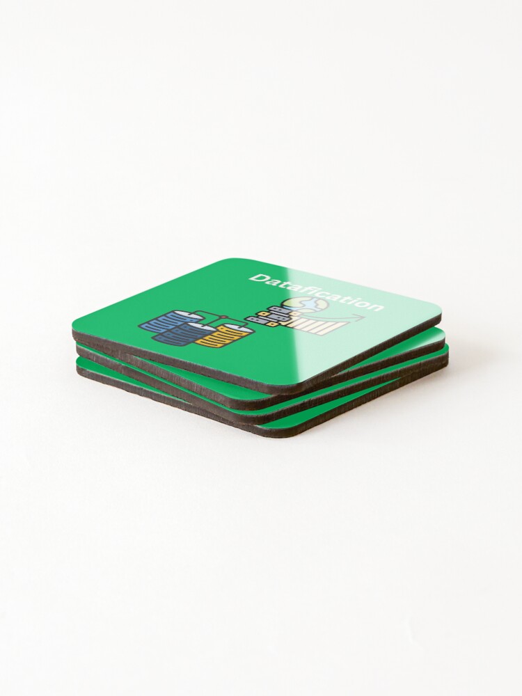 Thumbnail 4 of 5, Coasters (Set of 4), Datafication designed and sold by UpcomingTech.