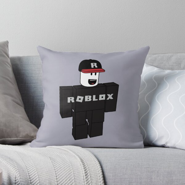 Roblox Noob Avatar Throw Pillow by Cacao Dreams