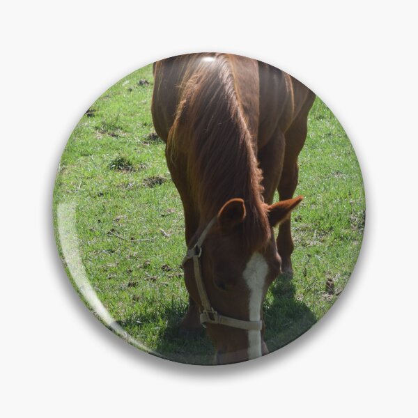 Item preview, Horse Grazing in Pasture with Tail Blowing in the Wind designed and sold by Anthony Ryan Parrish.