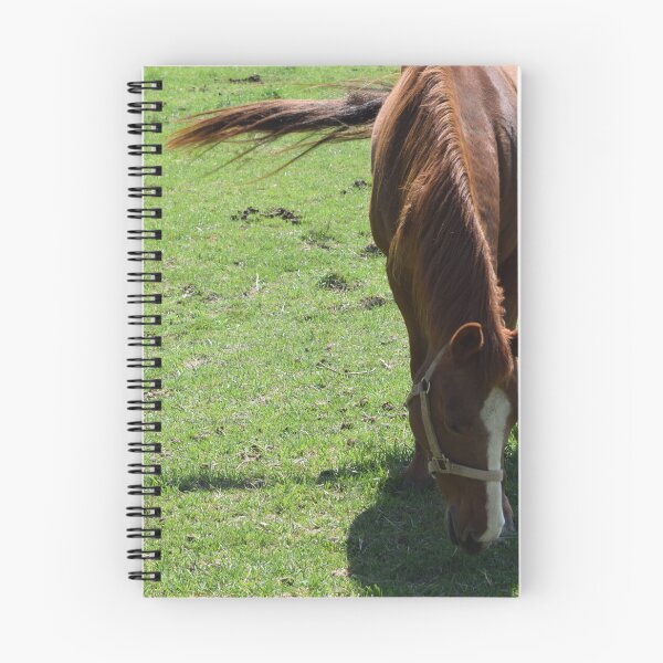 Item preview, Horse Grazing in Pasture with Tail Blowing in the Wind designed and sold by Anthony Ryan Parrish.