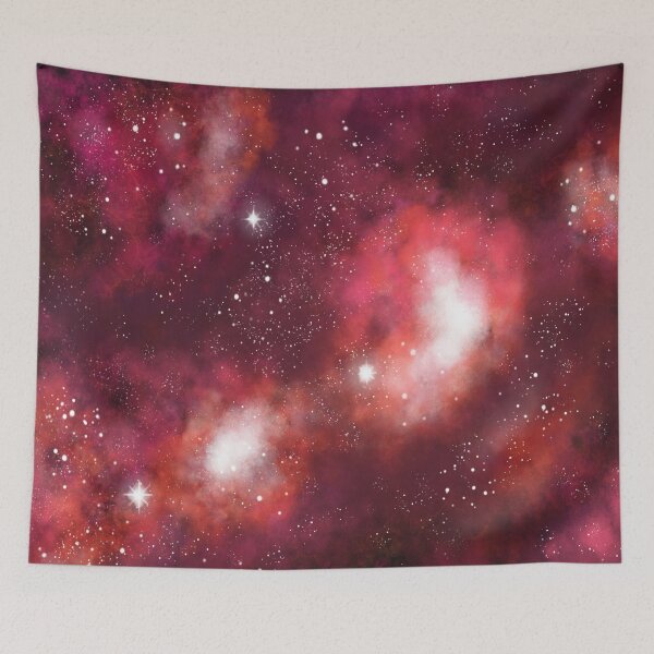 Item preview, galaxy red blankets tapestries  designed and sold by Chaoticzarts.