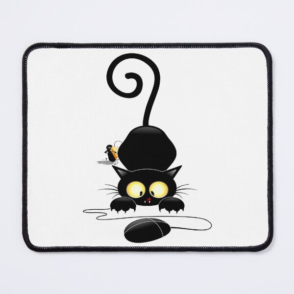 Item preview, Cat chasing a...Computer Mouse Humorous Characters designed and sold by BluedarkArt.