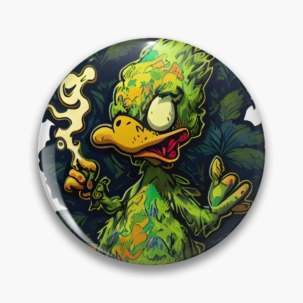 Item preview, cute high duck smoking weed designed and sold by futuresimo04.