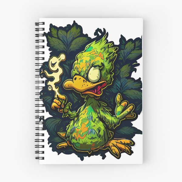 Item preview, cute high duck smoking weed designed and sold by futuresimo04.