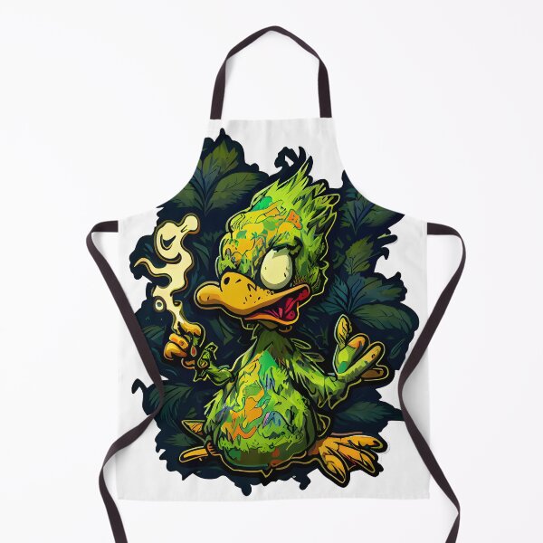 Item preview, cute high duck smoking weed designed and sold by futuresimo04.