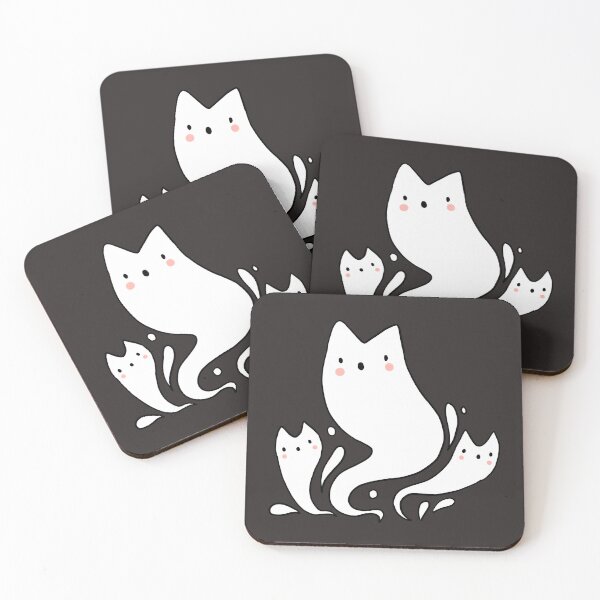 Item preview, Cute ghost cats designed and sold by Mayarart.