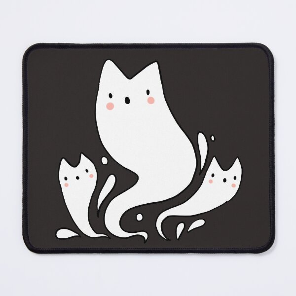 Item preview, Cute ghost cats designed and sold by Mayarart.