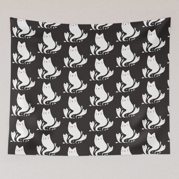 Item preview, Cute ghost cats designed and sold by Mayarart.