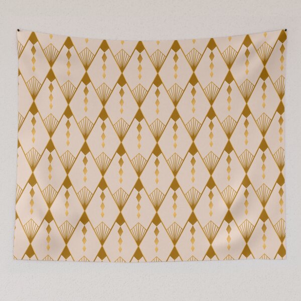 Item preview, Art Deco Diamonds-Cream designed and sold by Sarah Melendez.