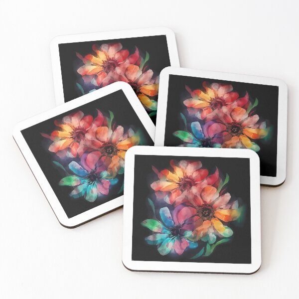 Item preview, Rainbow flowers designed and sold by RicsArtistry.