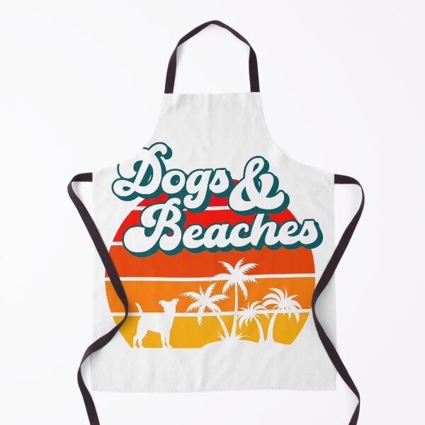 Item preview, DOGS & BEACHES Retro Vacation Funny Summer Quote designed and sold by w1ckerman.