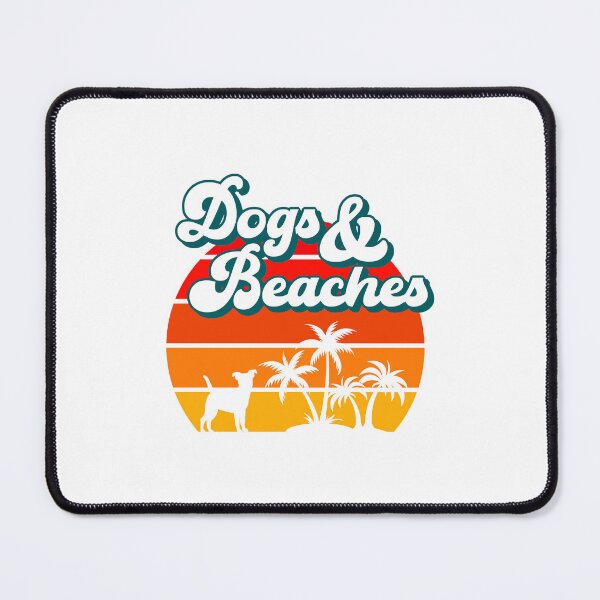 Item preview, DOGS & BEACHES Retro Vacation Funny Summer Quote designed and sold by w1ckerman.
