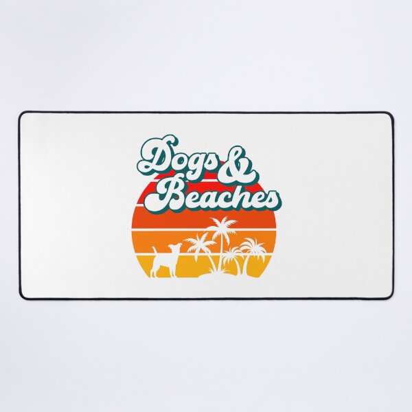 Item preview, DOGS & BEACHES Retro Vacation Funny Summer Quote designed and sold by w1ckerman.