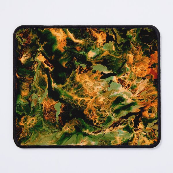 Item preview, Gold and Green Pour designed and sold by JenConArt.