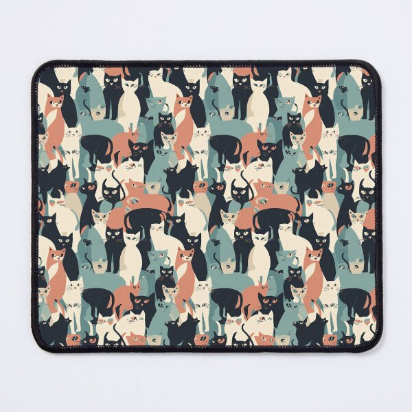 Item preview, Retro Cat Pattern | Vintage 1950s Colors for Cat Lovers Everywhere designed and sold by Retro-ArtDeco.