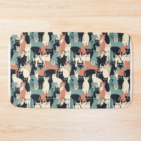 Item preview, Retro Cat Pattern | Vintage 1950s Colors for Cat Lovers Everywhere designed and sold by Retro-ArtDeco.