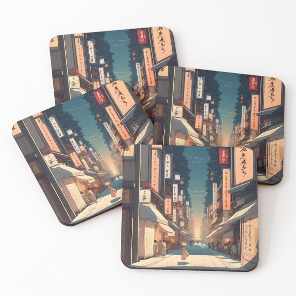 Item preview, Midnight street of old Tokyo city designed and sold by Tokyo Retro.
