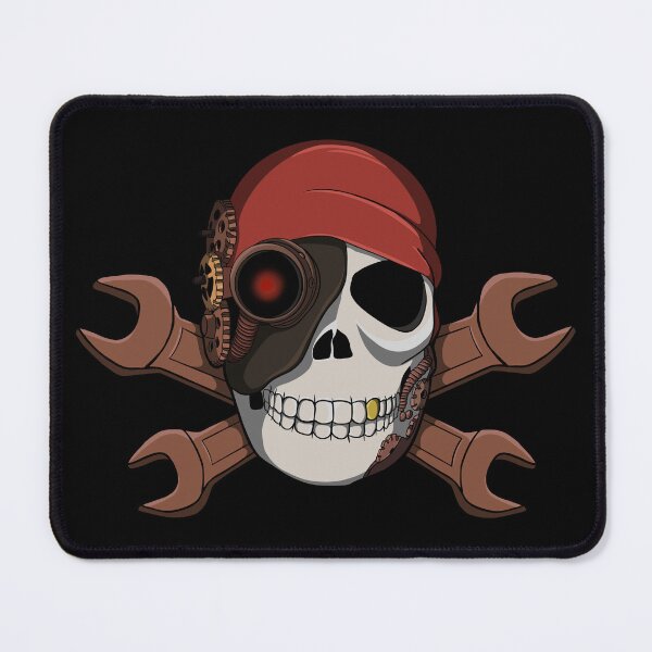 Item preview, Steampunk Pirate Flag designed and sold by Crafty Ninja Shop.
