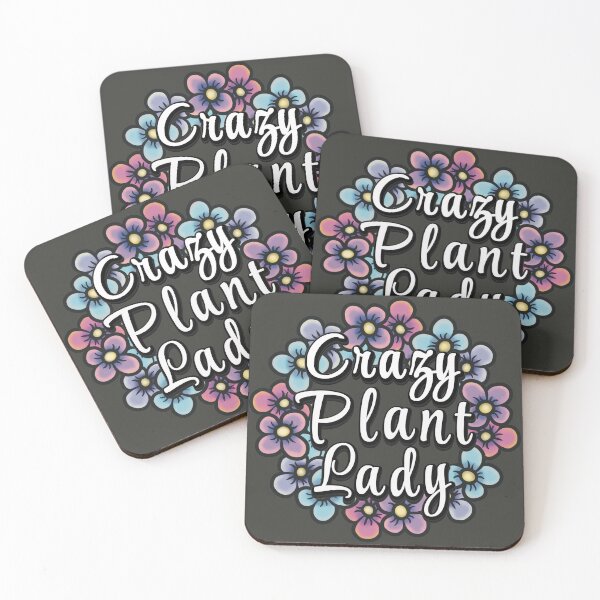 Item preview, Crazy Plant Lady with Pretty Floral Wreath designed and sold by AloraDawnEve.