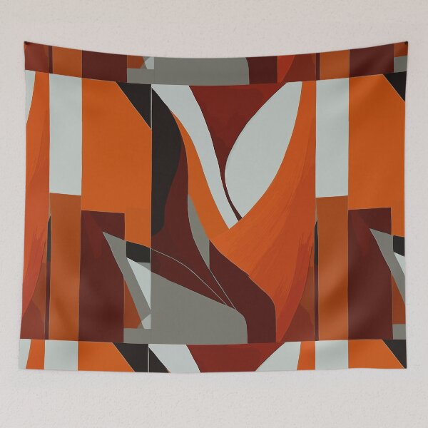 Item preview, geometricminimalism with lines earth colors minimalism oil painting graphics designed and sold by jkrphoto.