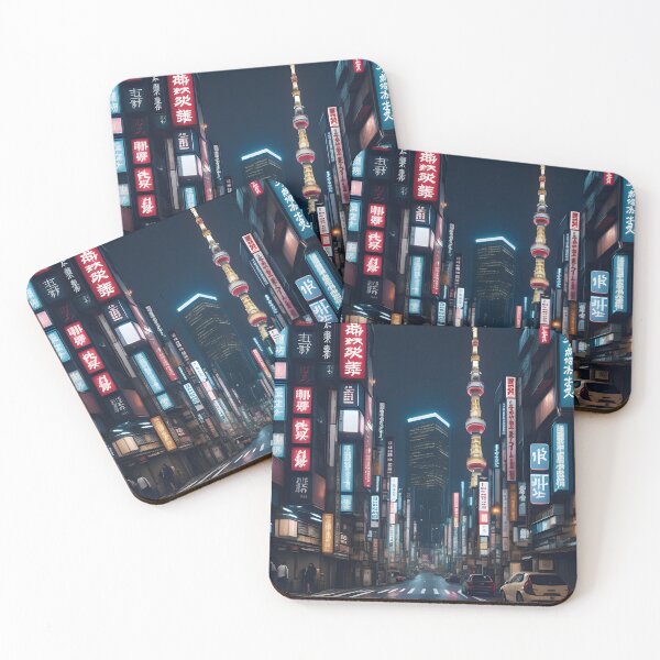 Item preview, Midnight street of Tokyo Market designed and sold by Tokyo Retro.