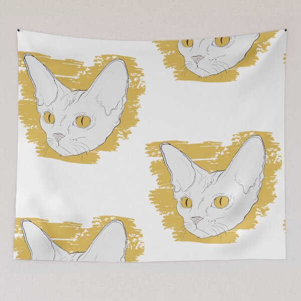 Item preview, Gold Cat Devon Rex Vintage designed and sold by hemp3x.