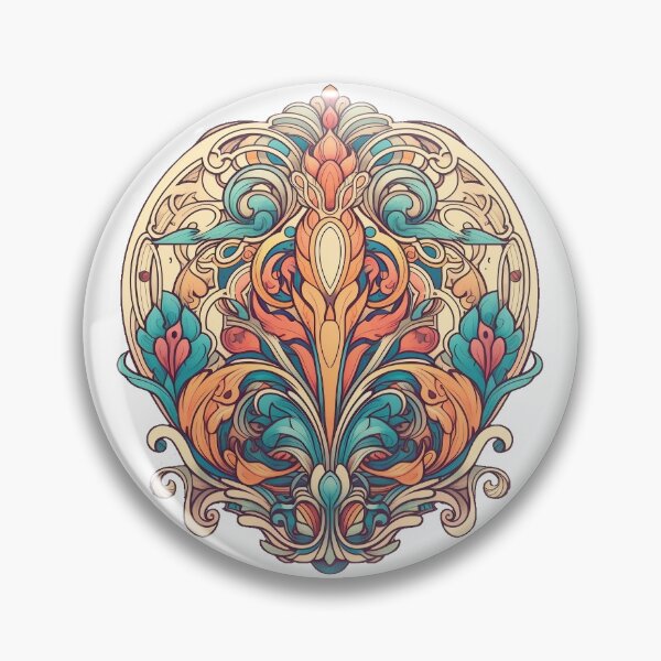 Item preview, Art Nouveau Heart designed and sold by TheNoveauNeedle.