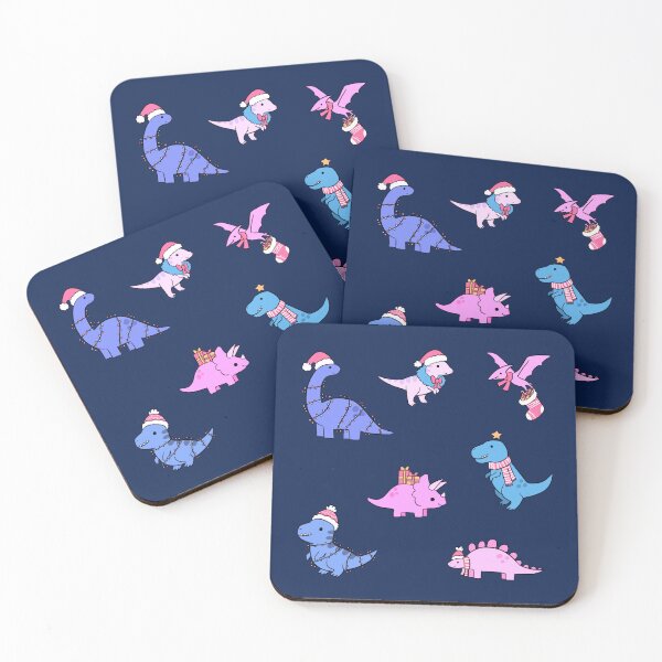 Item preview, Cute pink dinosaurs christmas pack  designed and sold by Yarafantasyart.