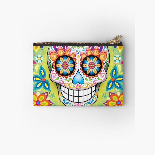 Item preview, Colorful Sugar Skull Day of the Dead Art designed and sold by Thaneeya McArdle.