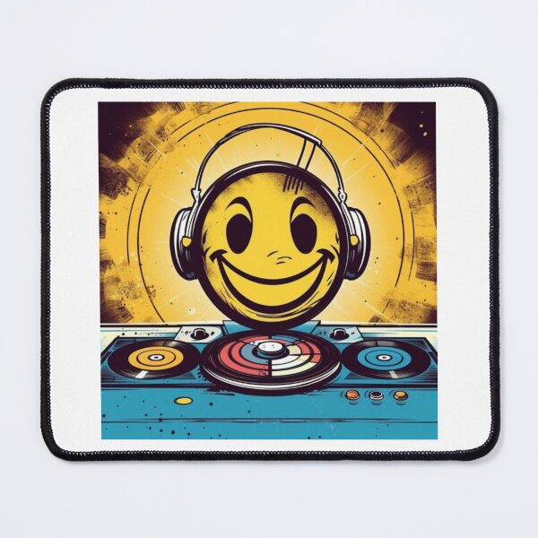 Item preview, DJ Smiley Logo, Techno designed and sold by CremisArt.