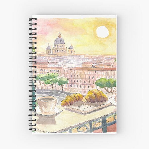 Item preview, Delightful Breakfast in Rome Italy with a Panoramic View of the City designed and sold by artshop77.