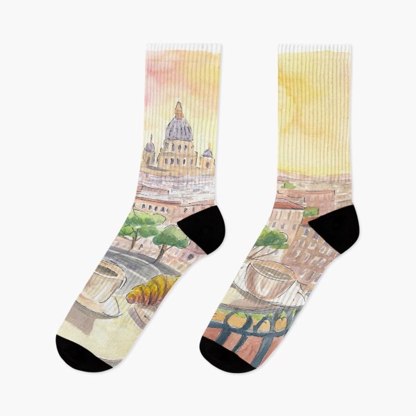 Item preview, Delightful Breakfast in Rome Italy with a Panoramic View of the City designed and sold by artshop77.