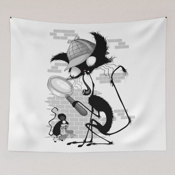 Item preview, Cat Cartoon Funny Sherlock Holmes Parody designed and sold by BluedarkArt.