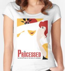 Camiseta entallada de cuello ancho Procesado: un transistor y malvado mash up