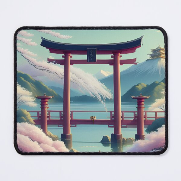 Item preview, Japan temple gate on the lake designed and sold by Tokyo Retro.